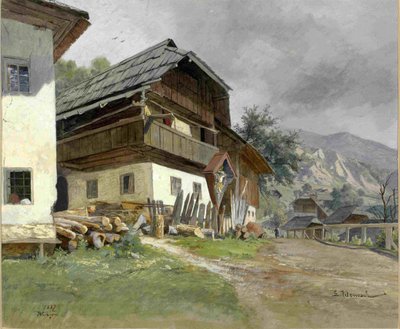 Podkoren Village Motif by Ladislav Benesch